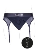 Vibrating Strap-on Thong with Adjustable Garters - XS/S Vibrating Strap-on Thong with Adjustable Garters - XS/S