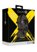 Blindfolded Head Harness with Solid Ball Gag - Black Blindfolded Head Harness with Solid Ball Gag - Black