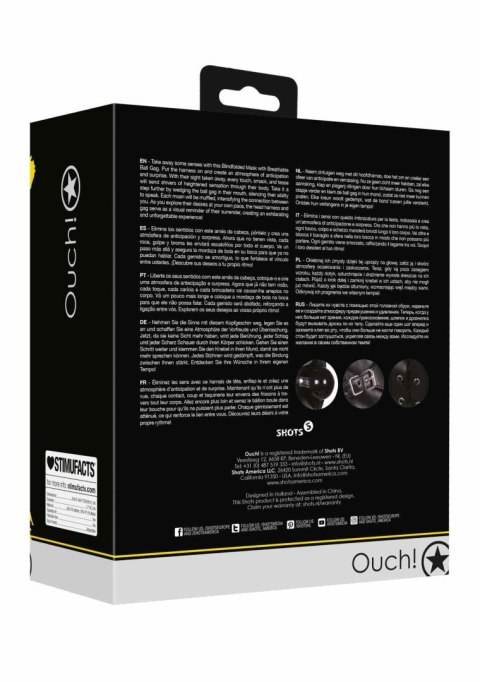 Blindfolded Mask with Breathable Ball Gag - Black Blindfolded Mask with Breathable Ball Gag - Black