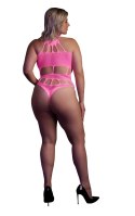Body with Grecian Neckline - Neon Pink - XL/XXXXL Body with Grecian Neckline - Neon Pink - XL/XXXXL