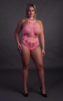 Body with Grecian Neckline - Neon Pink - XL/XXXXL Body with Grecian Neckline - Neon Pink - XL/XXXXL