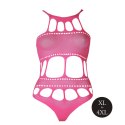 Body with Grecian Neckline - Neon Pink - XL/XXXXL Body with Grecian Neckline - Neon Pink - XL/XXXXL
