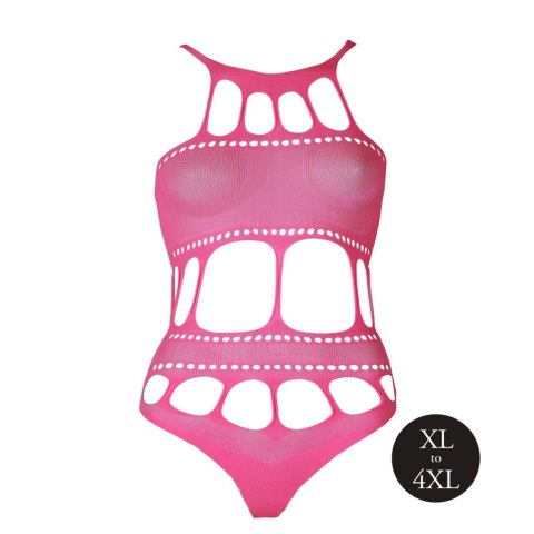 Body with Grecian Neckline - Neon Pink - XL/XXXXL Body with Grecian Neckline - Neon Pink - XL/XXXXL