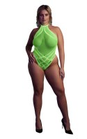Body with Halter Neck - Neon Green - XL/XXXXL Body with Halter Neck - Neon Green - XL/XXXXL