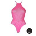 Body with Halter Neck - Neon Pink - XL/XXXXL Body with Halter Neck - Neon Pink - XL/XXXXL