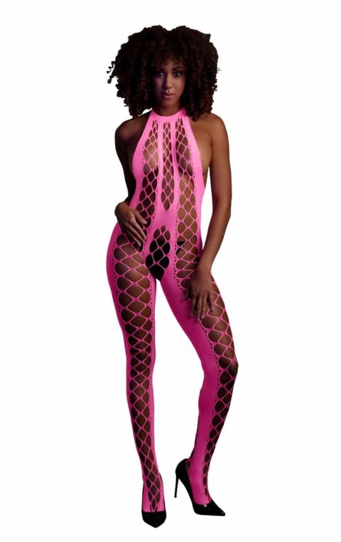 Bodystocking with Halterneck - Pink - XS/XL Bodystocking with Halterneck - Pink - XS/XL