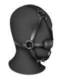 Head Harness with Solid Ball Gag - Black Head Harness with Solid Ball Gag - Black