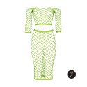Long Sleeve Crop Top and Long Skirt - Green - XS/XL Long Sleeve Crop Top and Long Skirt - Green - XS/XL