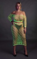 Long Sleeve Crop Top and Long Skirt XL/XXXXL Long Sleeve Crop Top and Long Skirt XL/XXXXL