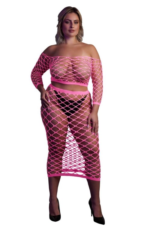 Long Sleeve Crop Top and Long Skirt XL/XXXXL Long Sleeve Crop Top and Long Skirt XL/XXXXL