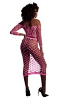 Long Sleeve Crop Top and Long Skirt - Pink - XS/XL Long Sleeve Crop Top and Long Skirt - Pink - XS/XL