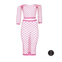 Long Sleeve Crop Top and Long Skirt - Pink - XS/XL Long Sleeve Crop Top and Long Skirt - Pink - XS/XL