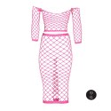 Long Sleeve Crop Top and Long Skirt - Pink - XS/XL Long Sleeve Crop Top and Long Skirt - Pink - XS/XL