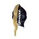 Mask with Blonde Ponytail - Black Mask with Blonde Ponytail - Black