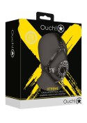 Open Mouth Gag Head Harness with Plug Stopper - Black Open Mouth Gag Head Harness with Plug Stopper - Black