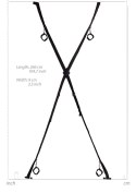 Over the Door Bondage Cross - Black Over the Door Bondage Cross - Black