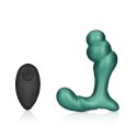 Stacked Vibrating Prostate Massager with Remote Control - Metallic Green Stacked Vibrating Prostate Massager with Remote Control - Metallic Green