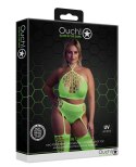 Two Piece with Crop Top and Stockings XL/XXXXL Two Piece with Crop Top and Stockings XL/XXXXL