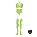 Two Piece with Crop Top and Stockings XL/XXXXL Two Piece with Crop Top and Stockings XL/XXXXL