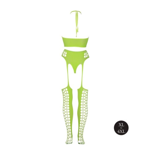 Two Piece with Crop Top and Stockings XL/XXXXL Two Piece with Crop Top and Stockings XL/XXXXL