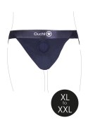 Vibrating Strap-on Panty Harness with Open Back - XL/XXL Vibrating Strap-on Panty Harness with Open Back - XL/XXL