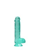 6"""" / 15 cm Realistic Dildo With Balls - Turquoise 6"""" / 15 cm Realistic Dildo With Balls - Turquoise