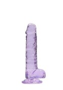 7"" / 18 cm Realistic Dildo With Balls - Purple 7"" / 18 cm Realistic Dildo With Balls - Purple
