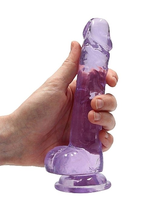 7"" / 18 cm Realistic Dildo With Balls - Purple 7"" / 18 cm Realistic Dildo With Balls - Purple