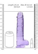 9"" / 23 cm Realistic Dildo With Balls - Purple 9"" / 23 cm Realistic Dildo With Balls - Purple
