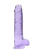 9"" / 23 cm Realistic Dildo With Balls - Purple 9"" / 23 cm Realistic Dildo With Balls - Purple