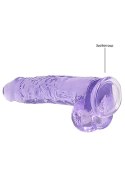 9"" / 23 cm Realistic Dildo With Balls - Purple 9"" / 23 cm Realistic Dildo With Balls - Purple