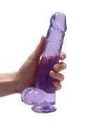 9"" / 23 cm Realistic Dildo With Balls - Purple 9"" / 23 cm Realistic Dildo With Balls - Purple