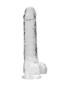 9"" / 23 cm Realistic Dildo With Balls - Transparent 9"" / 23 cm Realistic Dildo With Balls - Transparent