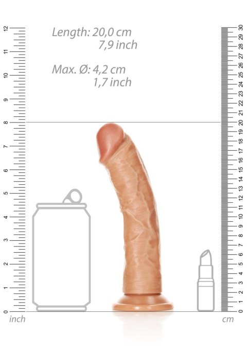 Curved Realistic Dildo with Suction Cup - 7""""/ 18 cm Curved Realistic Dildo with Suction Cup - 7""""/ 18 cm