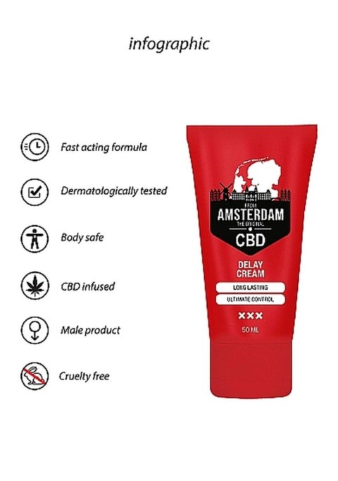 Original CBD from Amsterdam - Delay Cream - 50 ml Original CBD from Amsterdam - Delay Cream - 50 ml