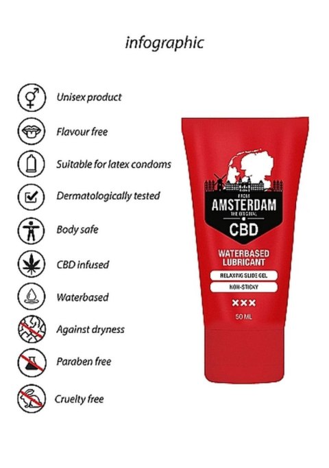 Original CBD from Amsterdam - Waterbased Lubricant - 50 ml Original CBD from Amsterdam - Waterbased Lubricant - 50 ml