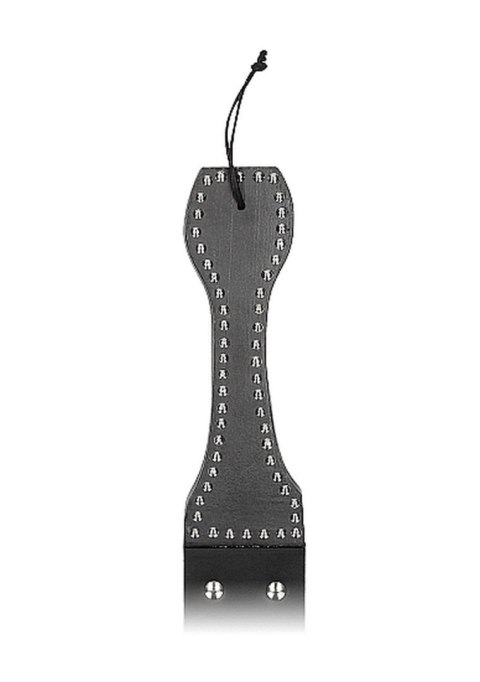 Wooden Handle Belt Whip Flogger Leather - Black Wooden Handle Belt Whip Flogger Leather - Black