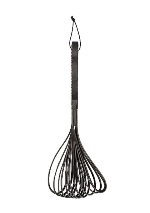 Wooden Handle Belt Whip Flogger Leather - Black Wooden Handle Belt Whip Flogger Leather - Black