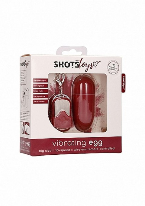 10 Speed Remote Vibrating Egg - Big - Red 10 Speed Remote Vibrating Egg - Big - Red