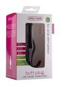 Butt Plug with Handle - Medium - Black Butt Plug with Handle - Medium - Black