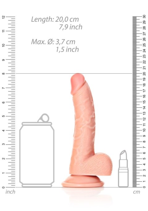 Curved Realistic Dildo Balls Suction Cup - 7""""/ 18 cm Curved Realistic Dildo Balls Suction Cup - 7""""/ 18 cm