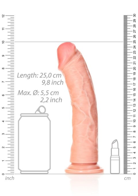 Curved Realistic Dildo with Suction Cup - 9""""/ 23 cm Curved Realistic Dildo with Suction Cup - 9""""/ 23 cm