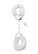 Furry Handcuffs - White