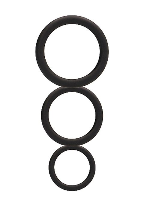 Round Cock Ring Set - Black Round Cock Ring Set - Black
