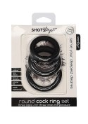 Round Cock Ring Set - Black Round Cock Ring Set - Black