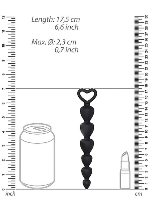 Silicone Anal Beads - Black Silicone Anal Beads - Black