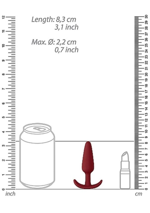 Slim Butt Plug - Red Slim Butt Plug - Red