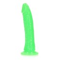 Slim Realistic Dildo with Suction Cup - Glow in the Dark - 7'' / 18 cm Slim Realistic Dildo with Suction Cup - Glow in the Dark - 7'' / 18 cm