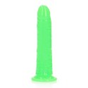 Slim Realistic Dildo with Suction Cup - Glow in the Dark - 7'' / 18 cm Slim Realistic Dildo with Suction Cup - Glow in the Dark - 7'' / 18 cm