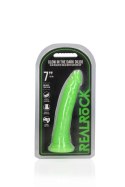 Slim Realistic Dildo with Suction Cup - Glow in the Dark - 7'' / 18 cm Slim Realistic Dildo with Suction Cup - Glow in the Dark - 7'' / 18 cm